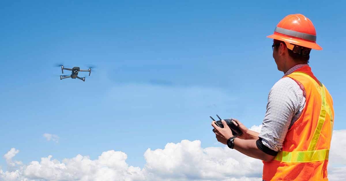 pilota di drone con camera infrarossi